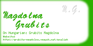magdolna grubits business card